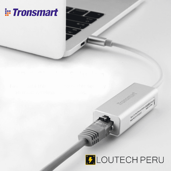TRONSMART - Adaptador Ethernet USB Tipo C a RJ45
