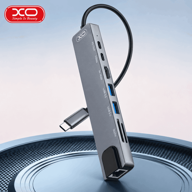 Hub USB Tipo C multifunción XO HUB003 para laptop y PC