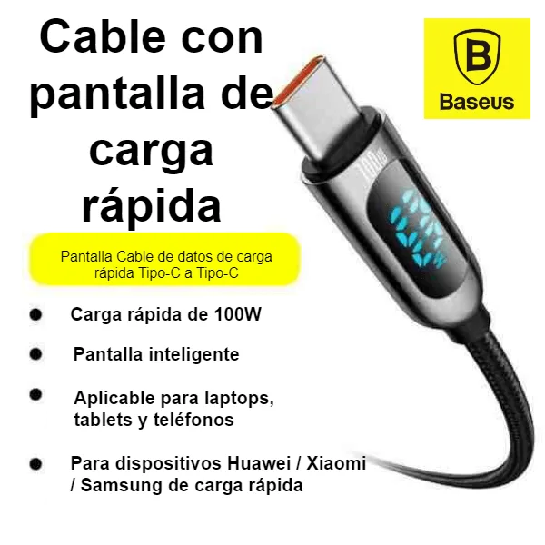 CABLE BASEUS TIPO CA TIPO C