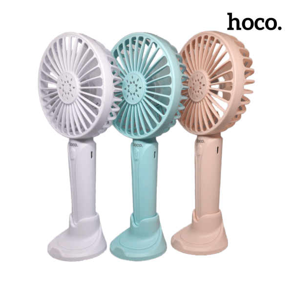 Ventilador portátil de mano HOCO DF07 con batería recargable y diseño compacto