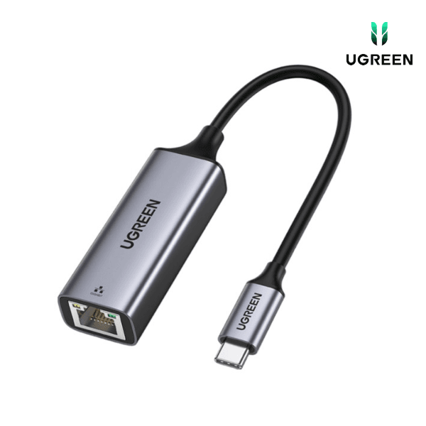 Adaptador UGREEN CM199 USB Tipo C a RJ45 Gigabit Ethernet para conexión de red por cable