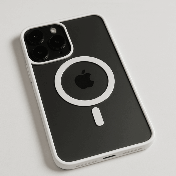 Case WIWU FGG-012 color negro sobre fondo blanco, protección antigolpes para smartphones