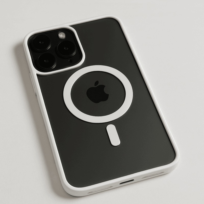 Case WIWU FGG-012 color negro sobre fondo blanco, protección antigolpes para smartphones