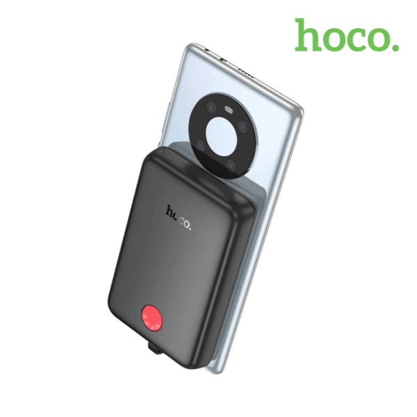 HOCO Power Bank 10000 mAh Tipo C Magnético J133A color negro batería externa portátil Perú