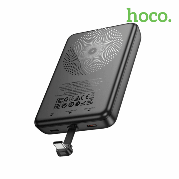 HOCO Power Bank 10000 mAh Tipo C Magnético J133A color negro batería externa portátil Perú