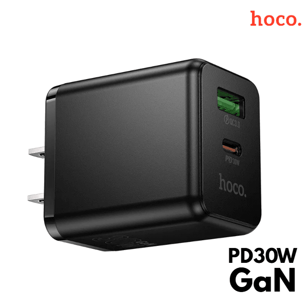 cargador rápido 30W HOCO C157 PD y QC