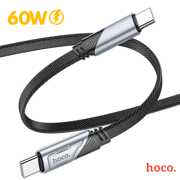 cable tipo c a tipo c hoco u119 60w carga rapida