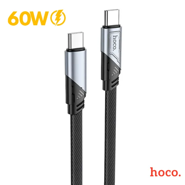 cable tipo c a tipo c hoco u119 60w carga rapida