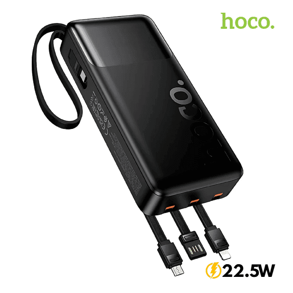 power bank hoco j156 10000mah carga rápida 22.5w batería externa portátil