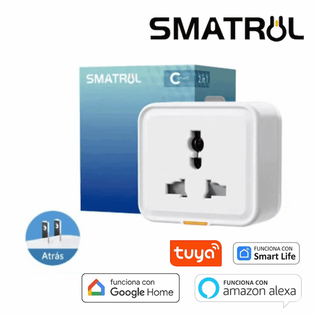 Enchufe inteligente WiFi SMATRUL compatible con Alexa Google Home Tuya Smart Plug Perú